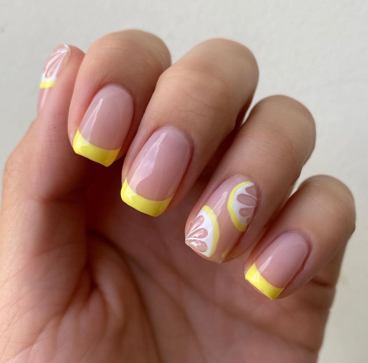 Lavender Pearl Accent Nails