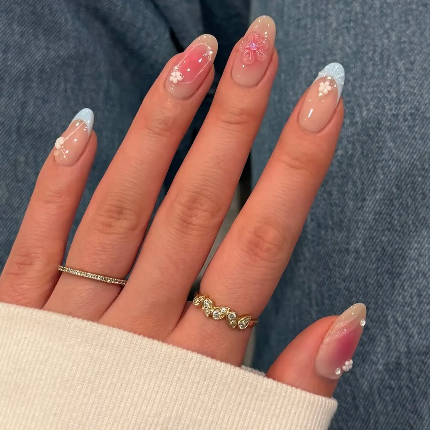 Pink and Blue