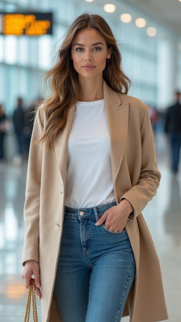 refined casual airport travel comfort